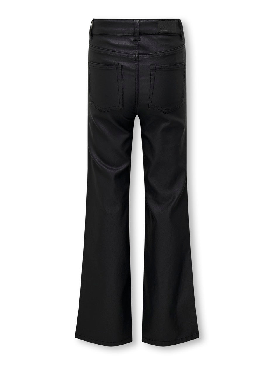 Kogjuicy-nya Wide Coated Pant Pnt - Zwart