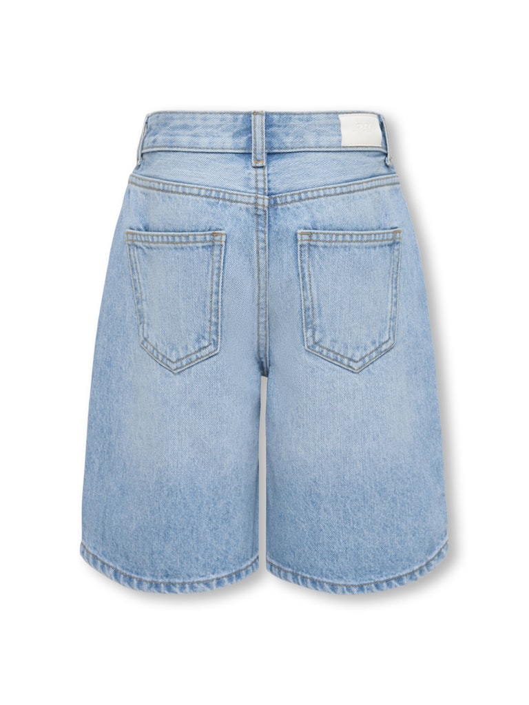 Kogsonny Hw Wide Rhinst Dnm Shorts Azg - Lichtblauw