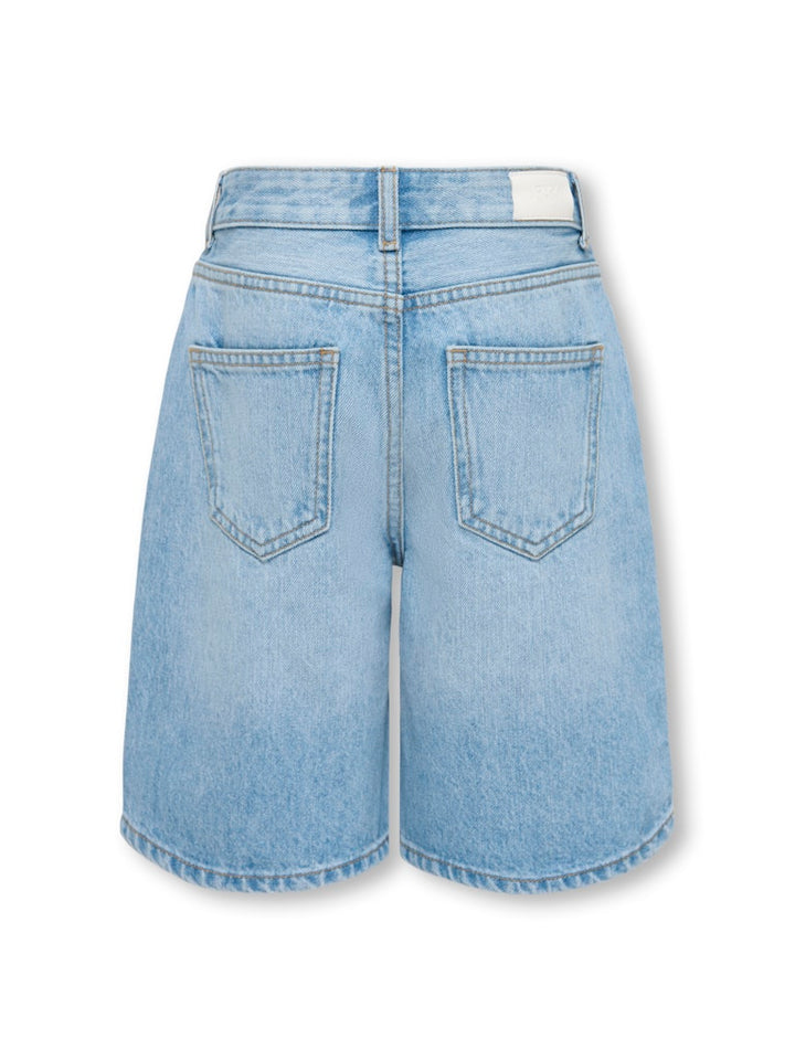 Kogsonny Hw Wide Rhinst Dnm Shorts Azg - Lichtblauw