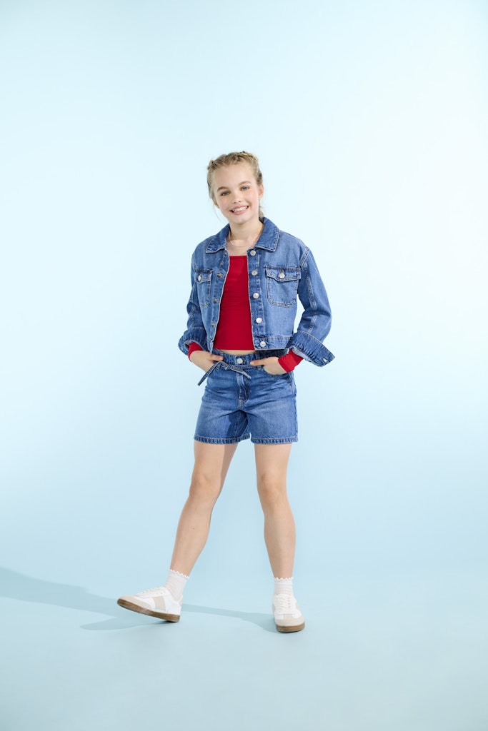 Koggianna Hw Belt Shorts Pimbox Dnm Noos - Blue Denim
