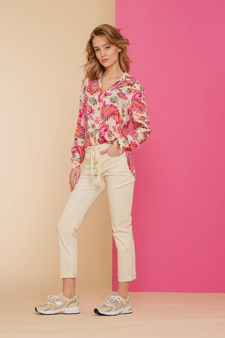 Geisha lange broek ecru – dames