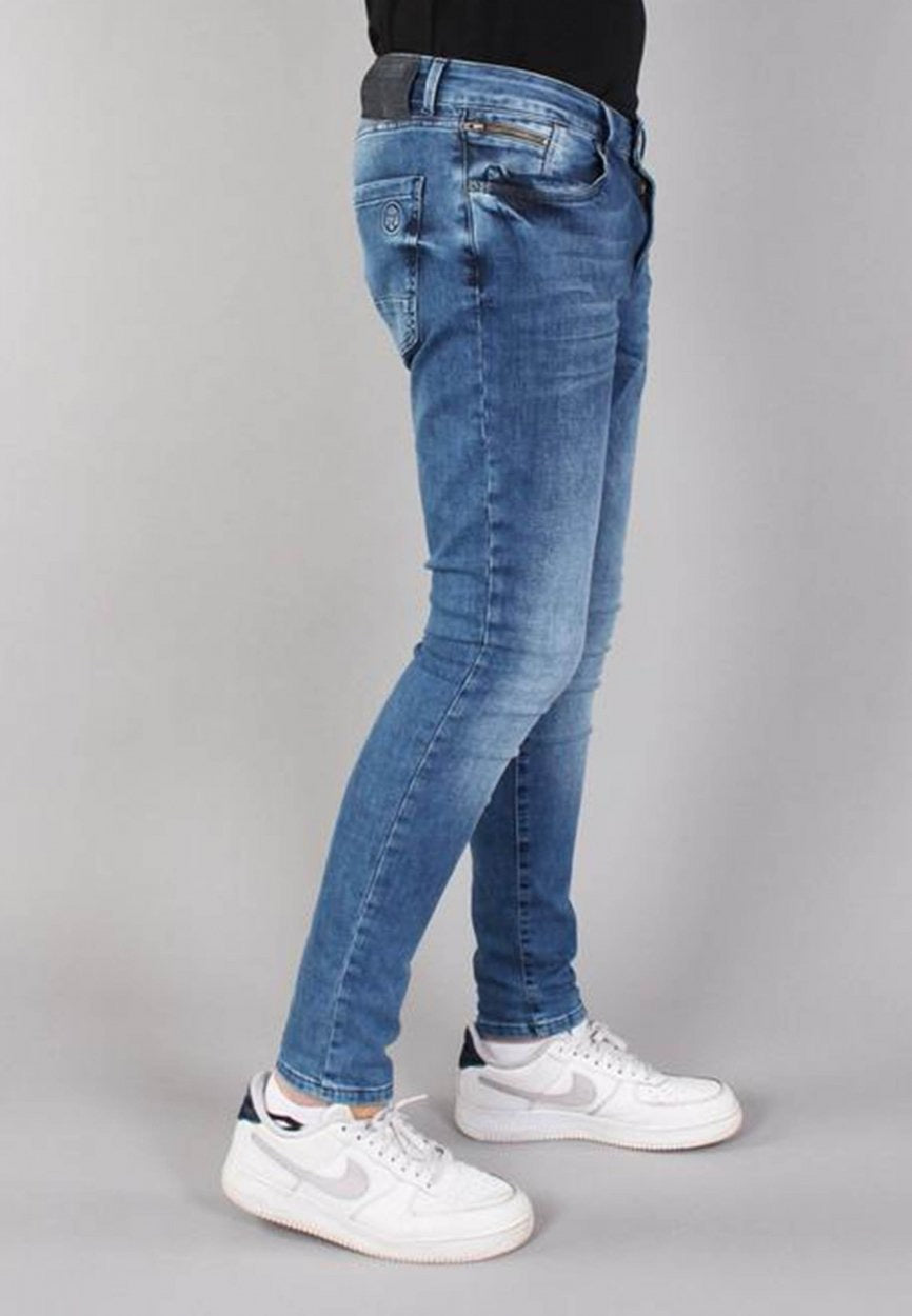 Gabbiano men 82681 ultimo jeans skinny fit heren blue denim - L34