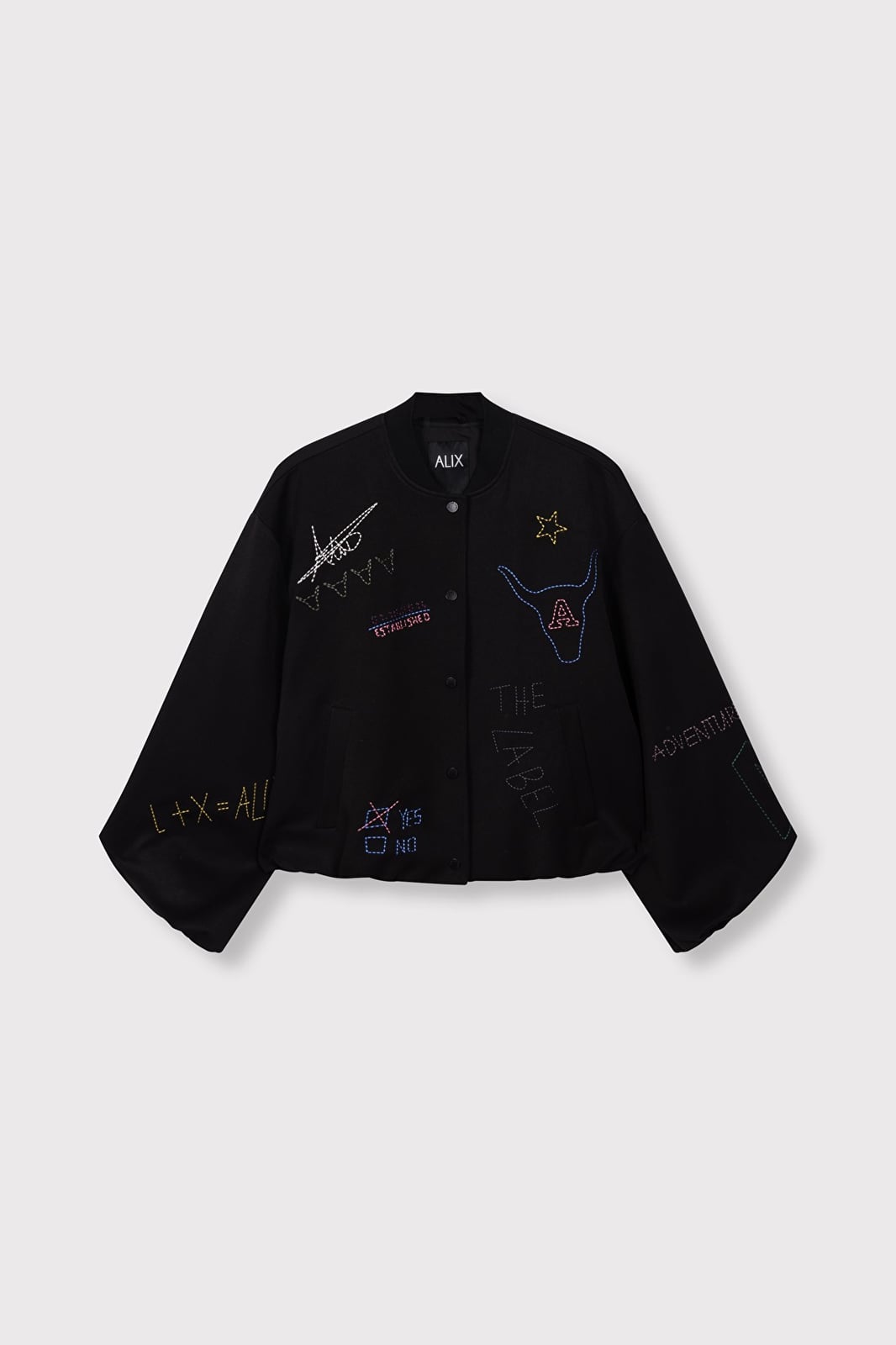 Alix the label 2609417866 jack dames zwart
