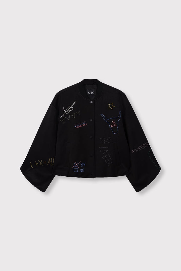 Alix the label 2609417866 jack dames zwart