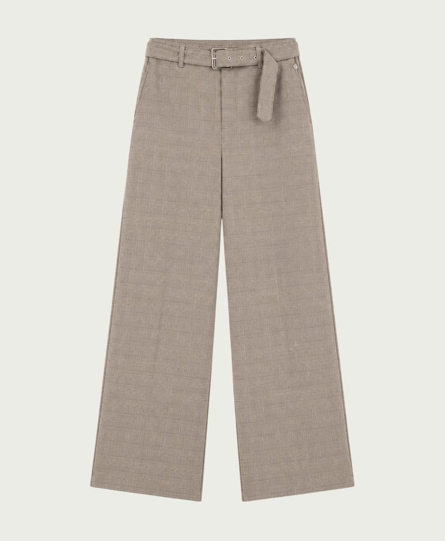 Elvira Casuals E4 26-044 Rumi lange broek dames bruin dessin