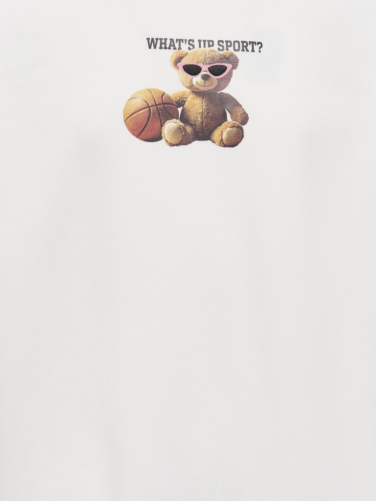 Kogbila L/s Ovz Bear O-neck Swt Noos - Off-white
