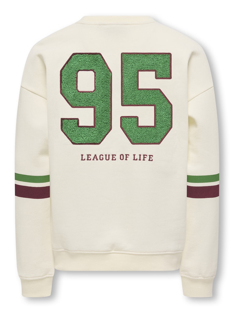 Koghella Life Ls O-neck Loose Print Swt - Off-white