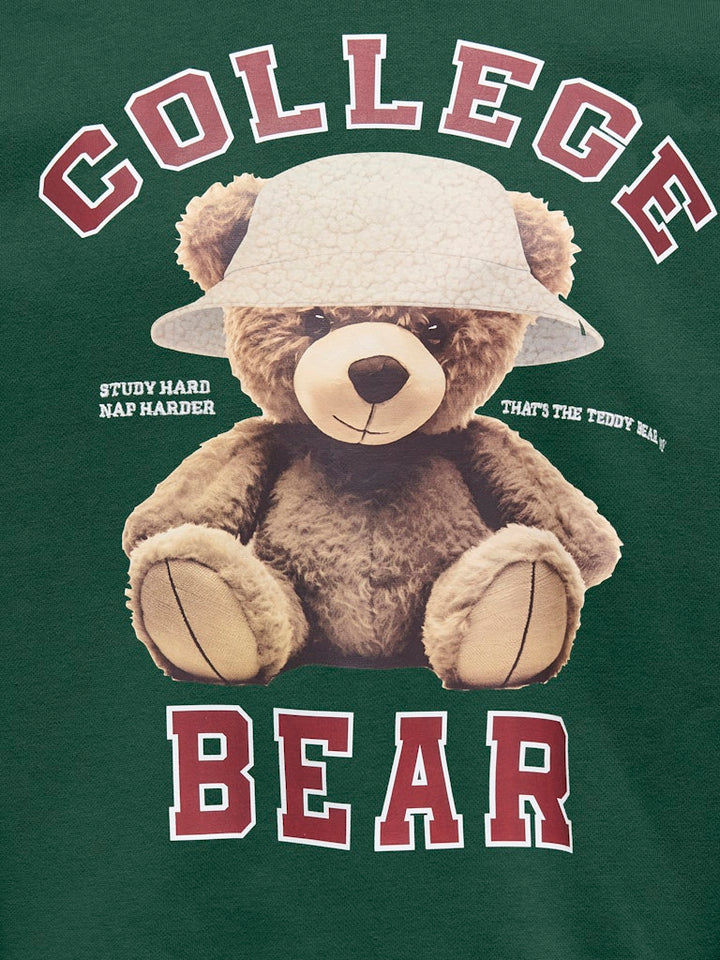 Kogbila L/s Ovz Bear O-neck Swt Noos - Groen