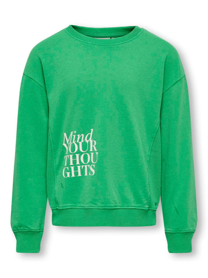 Kognelly Ls Oneck Sweater - Groen