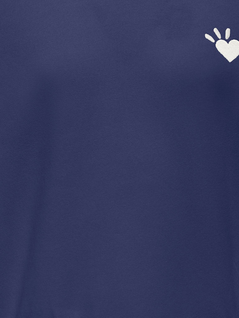 Kogtammie Life L/s Print O-neck Swt - Rafblauw