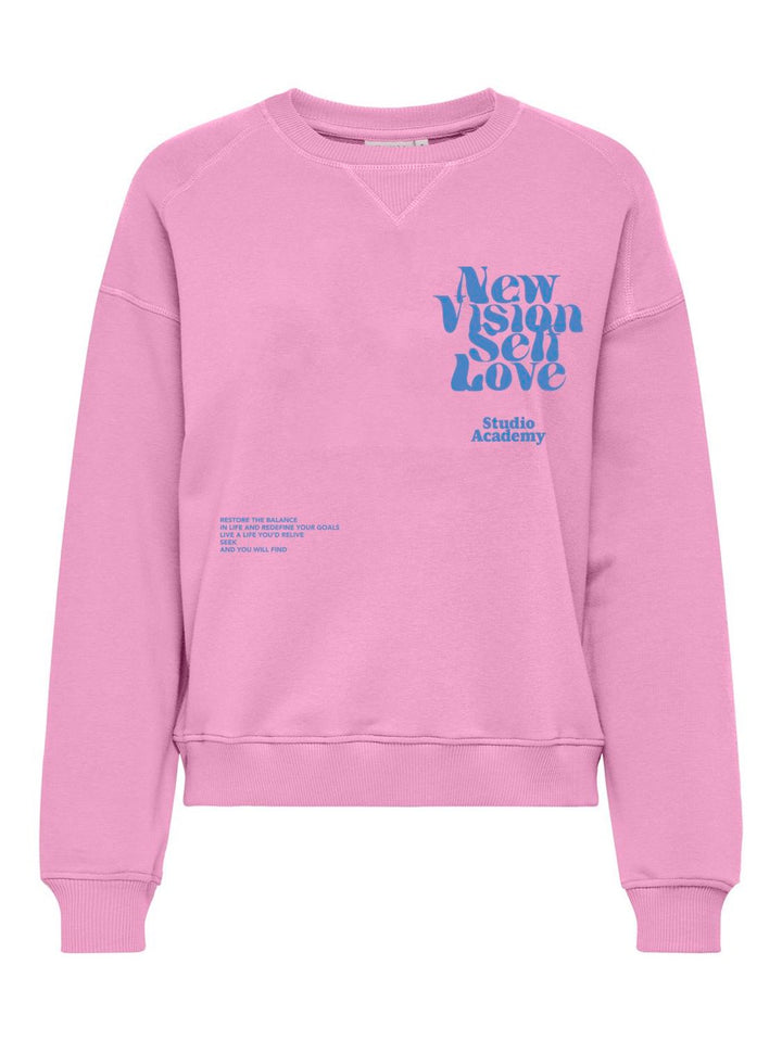 Kogdiana Ls Oversize O-neck Swt - Roze