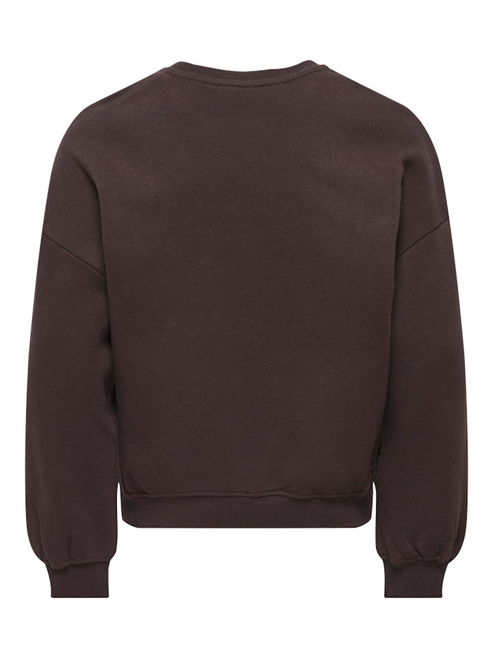 Kogkiki Life L/s Ovz O-neck Stud Bru Swt - Bruin