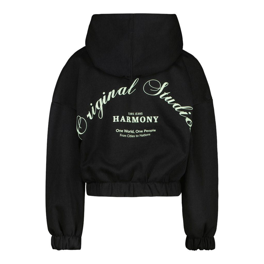 Kids Esmea Sw Hood Black - Zwart