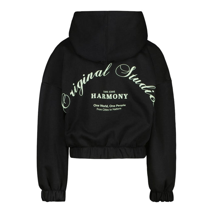 Kids Esmea Sw Hood Black - Zwart