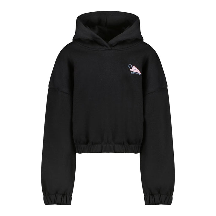 Kids Nyna Sw Hood Black - Zwart