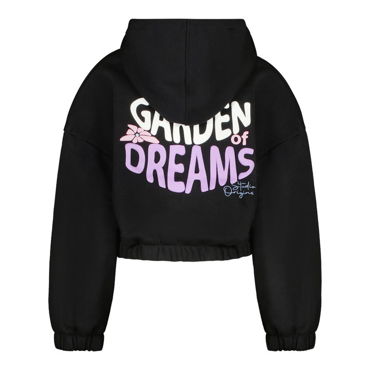 Kids Nyna Sw Hood Black - Zwart