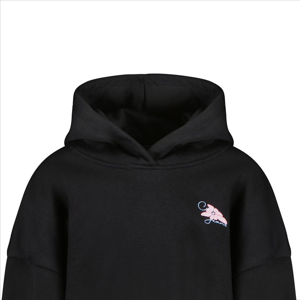Kids Nyna Sw Hood Black - Zwart