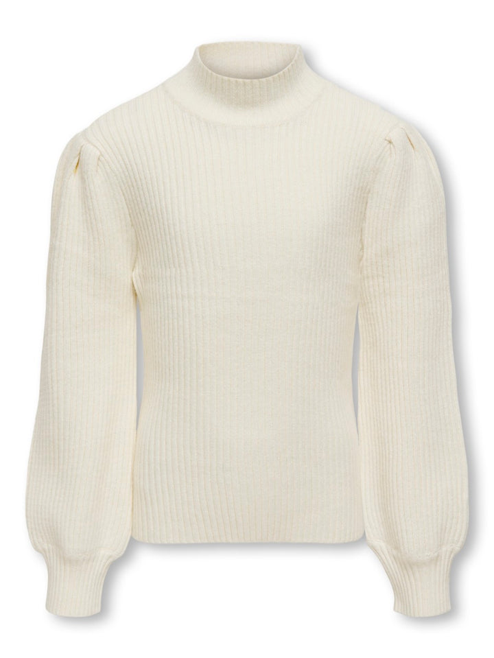 Kogkatia Ls Highneck Pullover Knite - Ecru