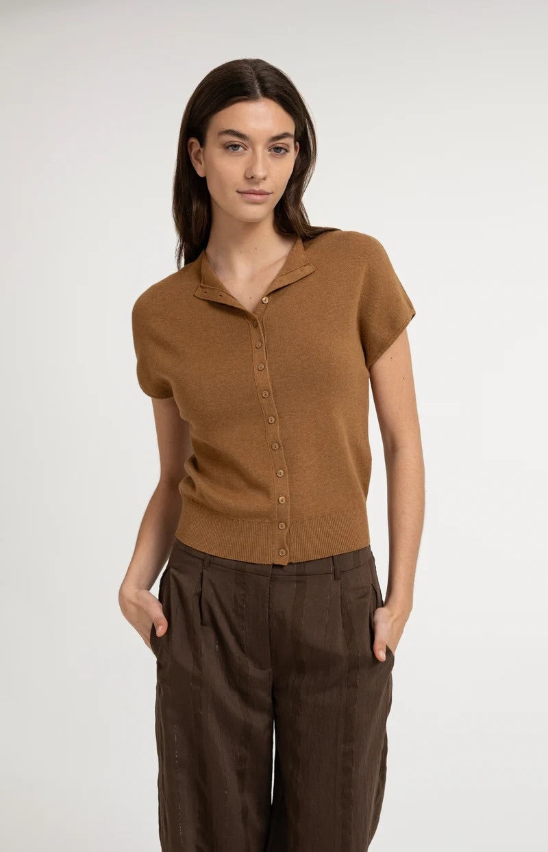 YAYA Women gebreid vest bordeaux – dames