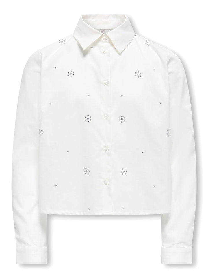 Kogclara Life Short Emb Shirt Wvn - Off-white