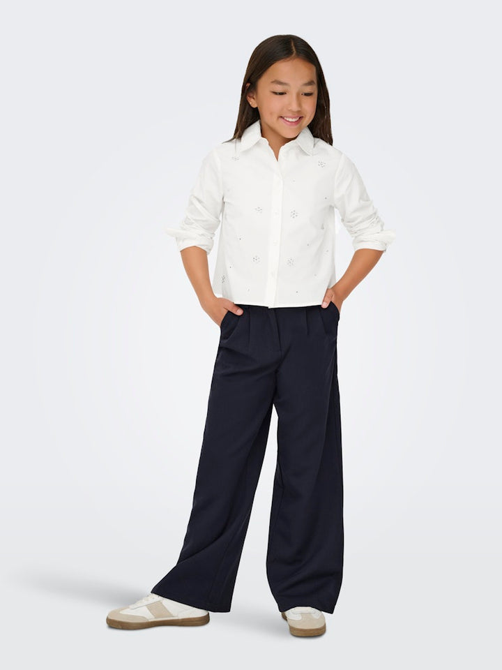 Kogclara Life Short Emb Shirt Wvn - Off-white