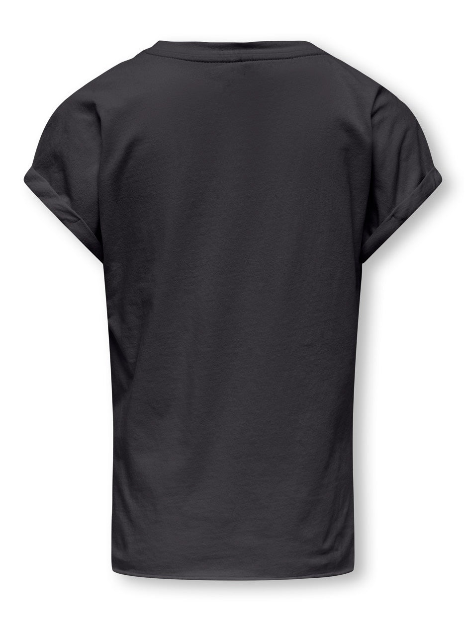 Kids Only T-shirt Lucy antraciet – meisjes