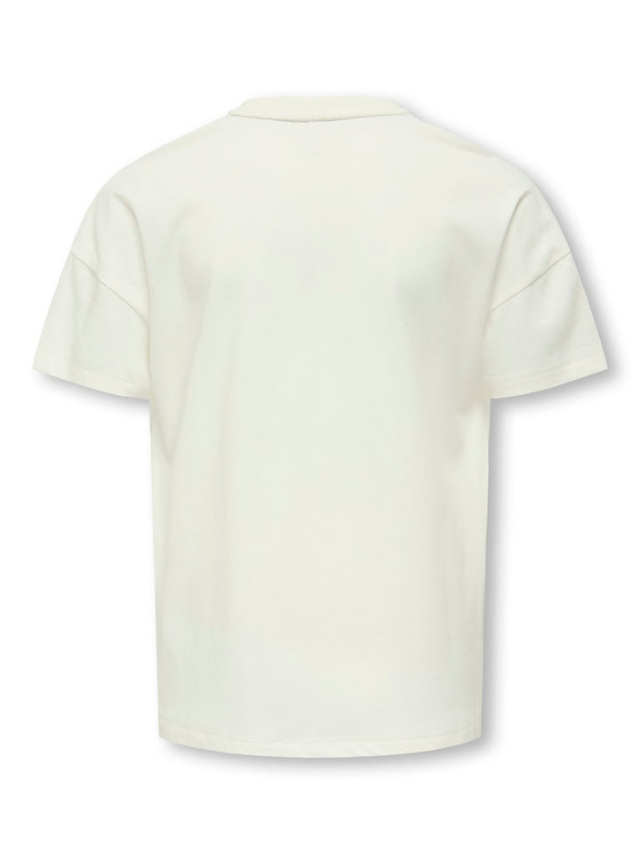 Kogkate Life Ss O-neck Pearl Top Jrs - Off-white