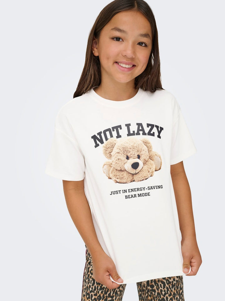 Kogbillie S/s Loose Teddy Top Jrs Noos - Off-white