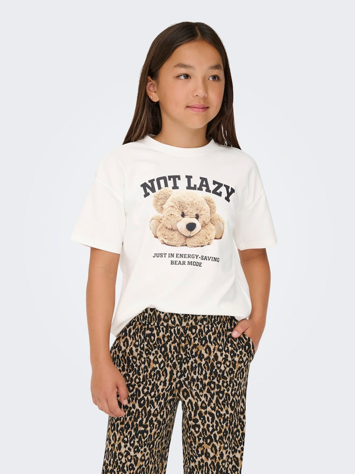 Kogbillie S/s Loose Teddy Top Jrs Noos - Off-white