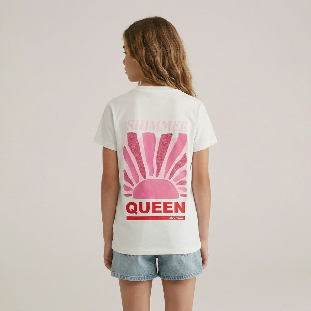 Kids Zoya Ts White - Wit Dessin