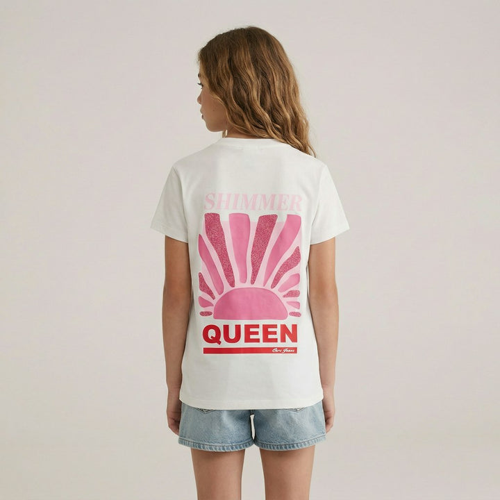 Kids Zoya Ts White - Wit Dessin