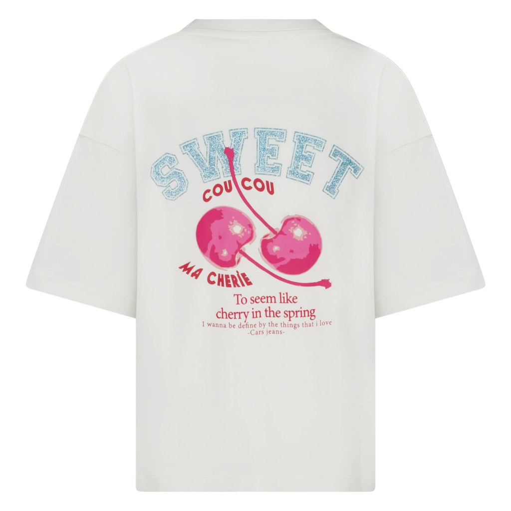 Kids Briselle Ts White - Wit Dessin