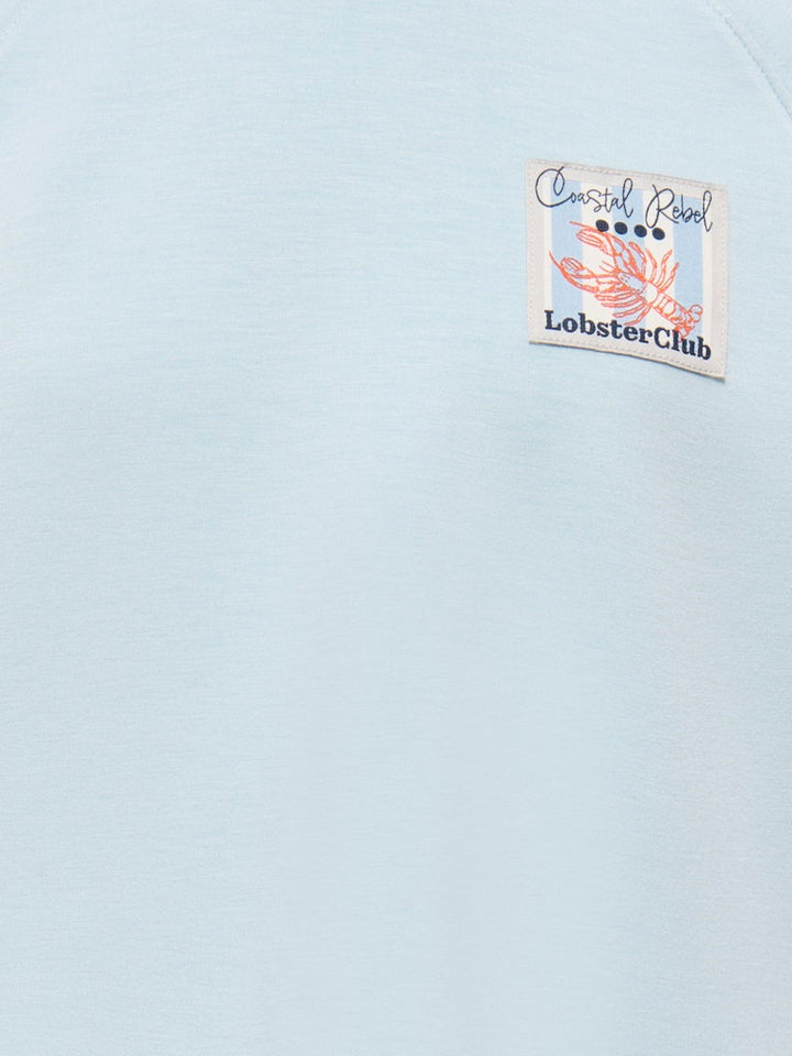 Kogada Ss Loose Top Swt - Lichtblauw