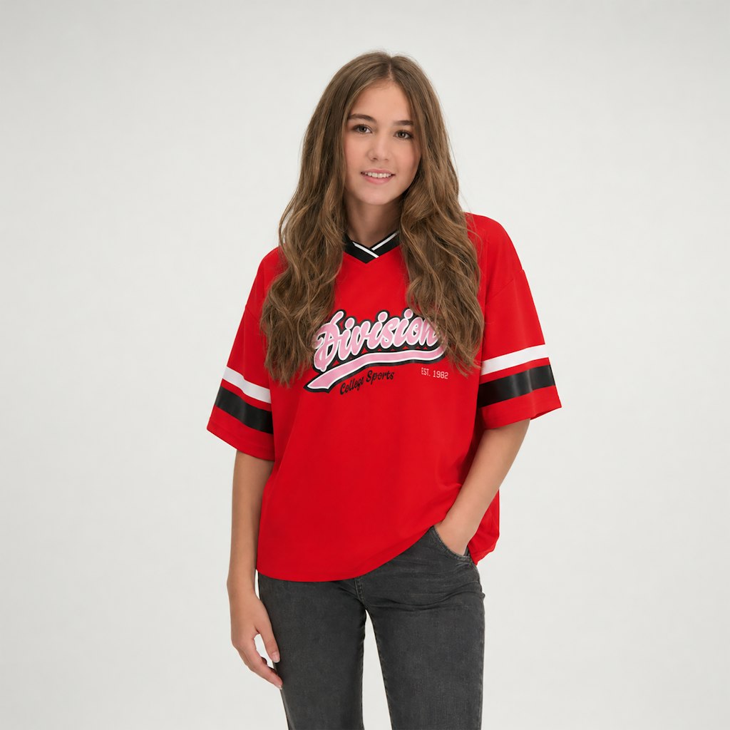 Kids Foeba Ts Red - Steenrood