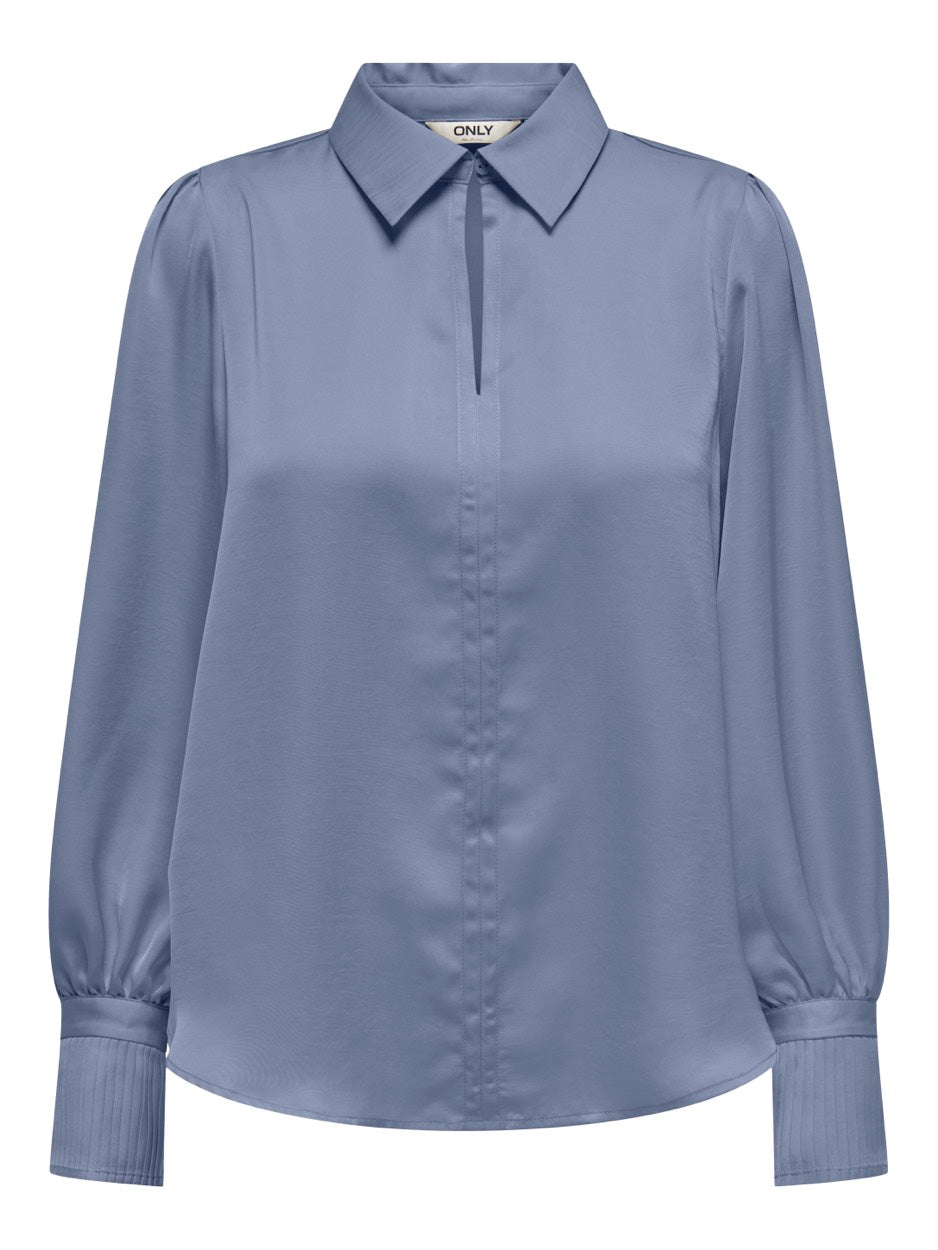 Only sister top l/m rafblauw – dames