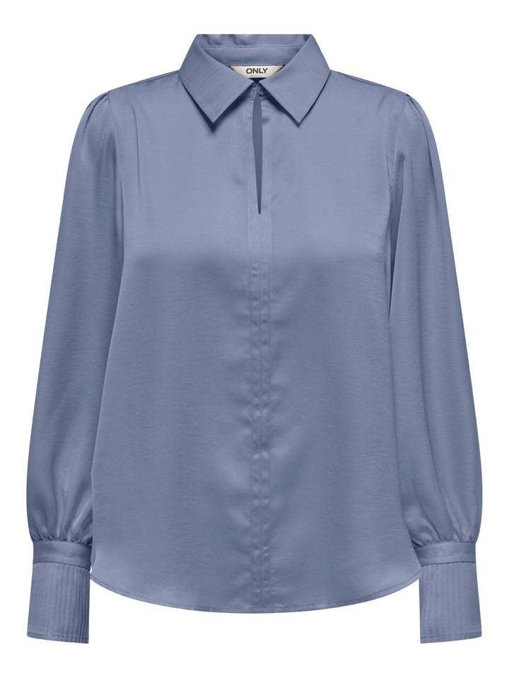 Only sister top l/m rafblauw – dames