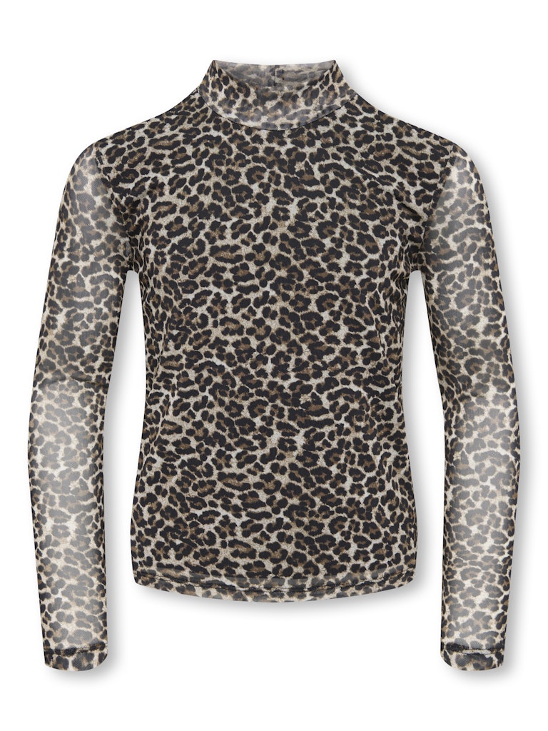 Kogerica Life Mesh L/s Top Vd Jrs - Bruin Dessin