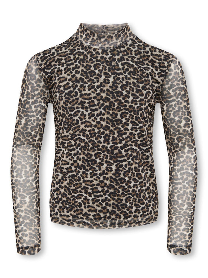 Kogerica Life Mesh L/s Top Vd Jrs - Bruin Dessin