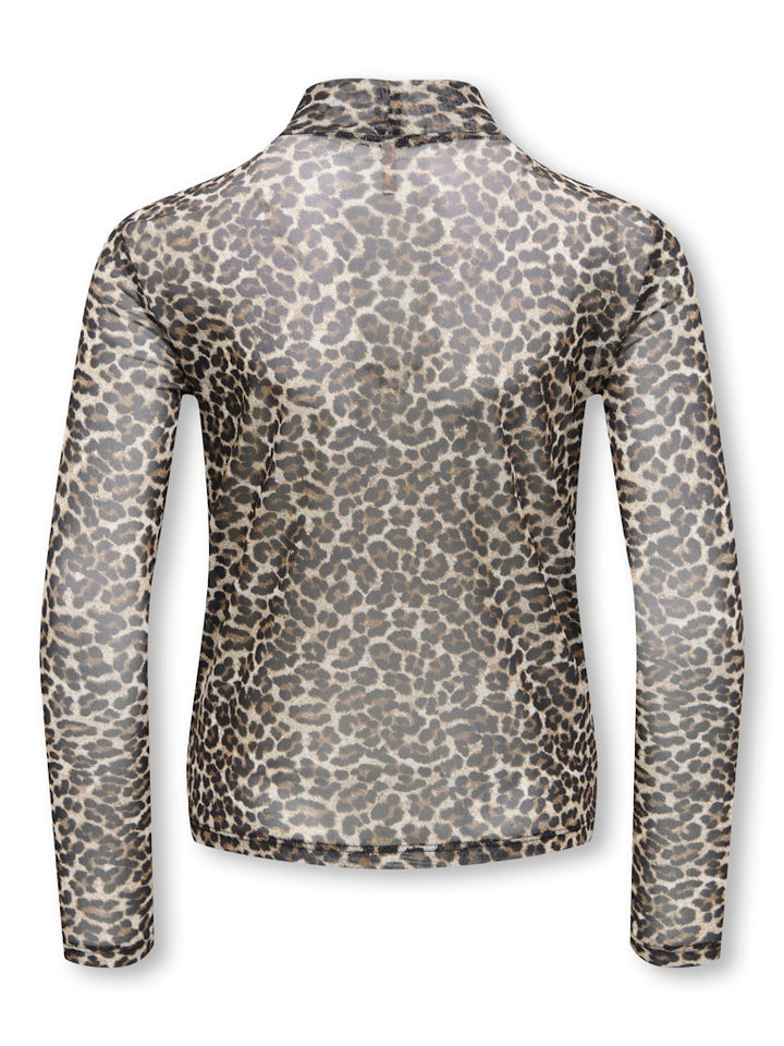 Kogerica Life Mesh L/s Top Vd Jrs - Bruin Dessin