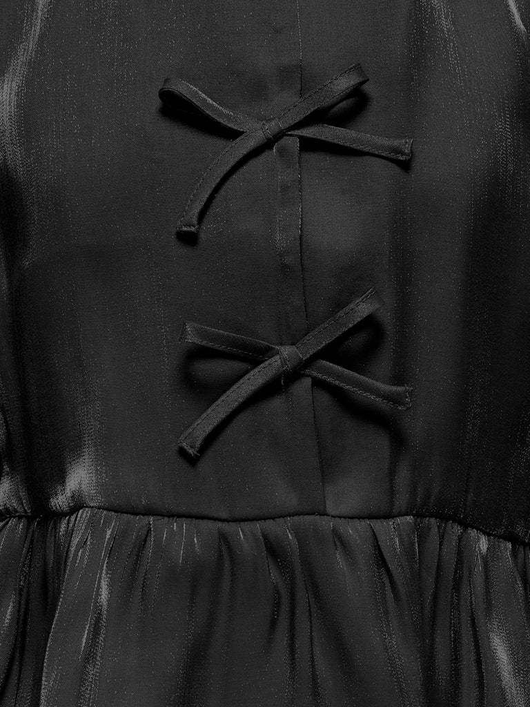 Kogvictoria L/s Bow Shirt Wvn - Zwart