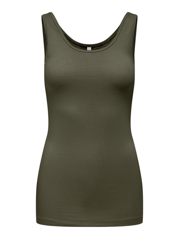 Only 15095808 Live olijf singlet – dames