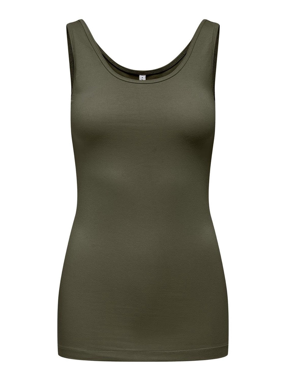 Only 15095808 Live olijf singlet – dames