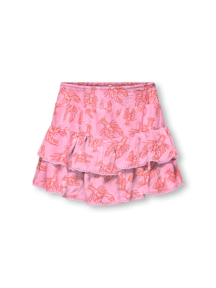 Kogglow Life Taped Edge Skort Aop Wvn - Roze Dessin
