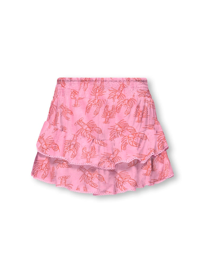 Kogglow Life Taped Edge Skort Aop Wvn - Roze Dessin