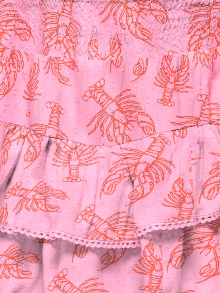 Kogglow Life Taped Edge Skort Aop Wvn - Roze Dessin