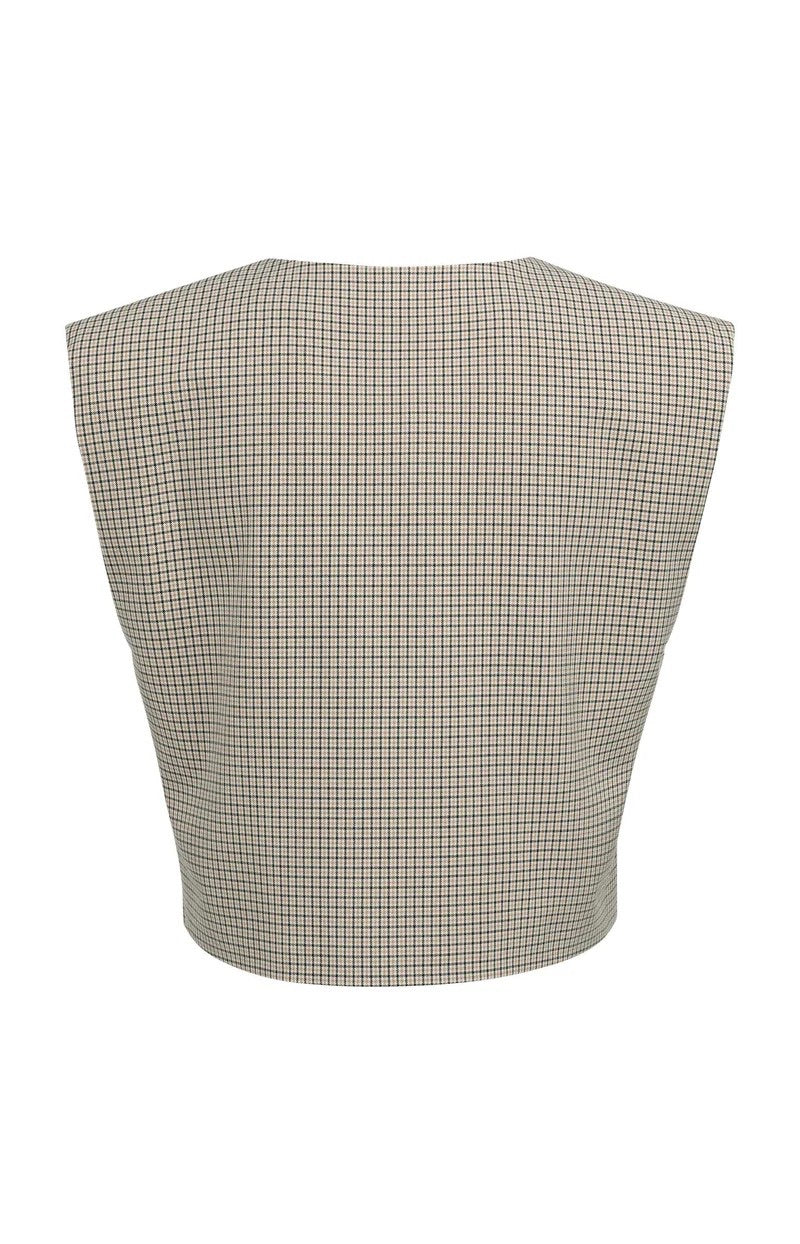 YAYA Women gilet dames zand dessin