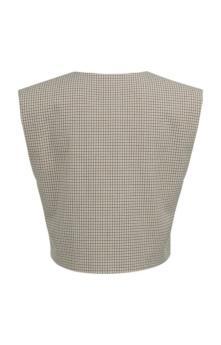 YAYA Women gilet dames zand dessin