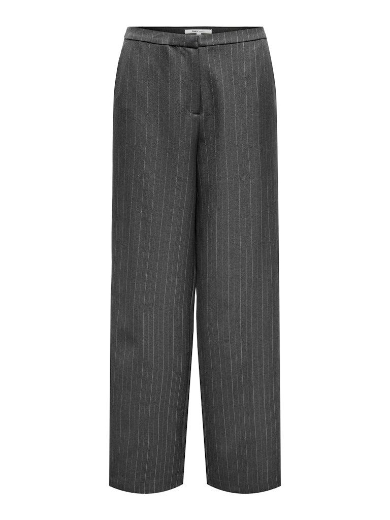 Only Aggie lange broek dames grijs dessin - L32