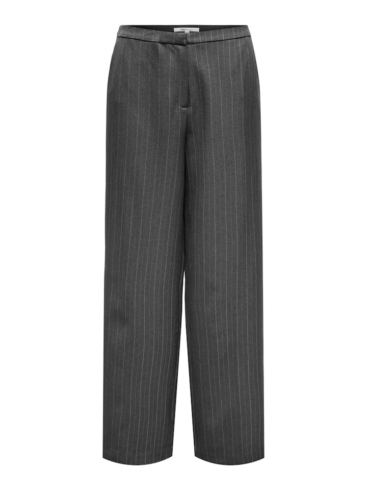 Only Aggie lange broek dames grijs dessin - L32