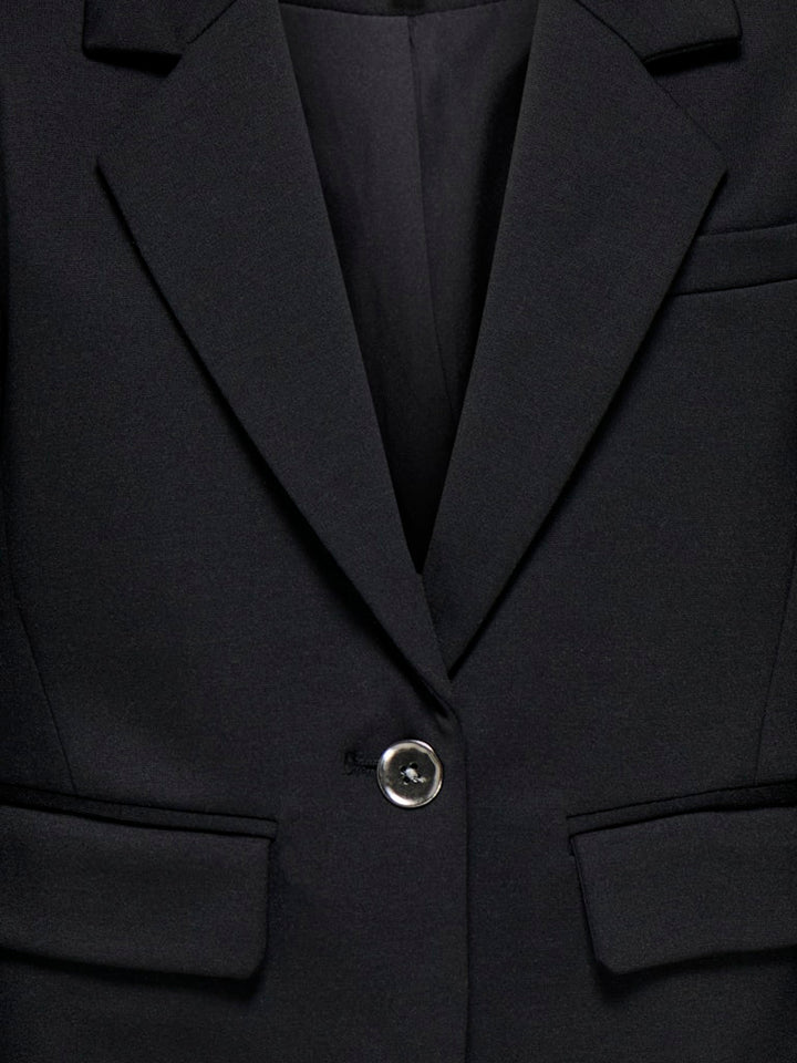 Kogpeach Life L/s Oversize Sh Blazer Tlr - Zwart